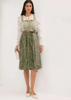 Damen bonprix Bekleidung·Pullover & Strickjacken|Kleider|Dirndl mit Pailletten Schürze (2-tlg.Set)