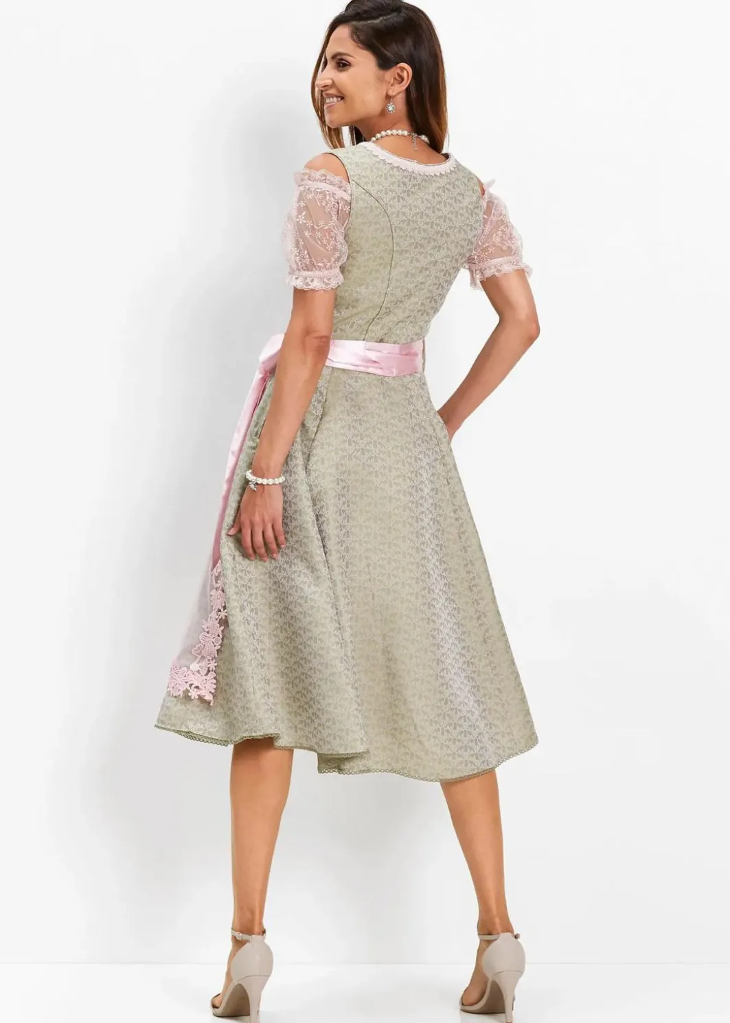 Damen bonprix Bekleidung·Pullover & Strickjacken|Kleider|Dirndl mit Perlen (2-tlg.Set)