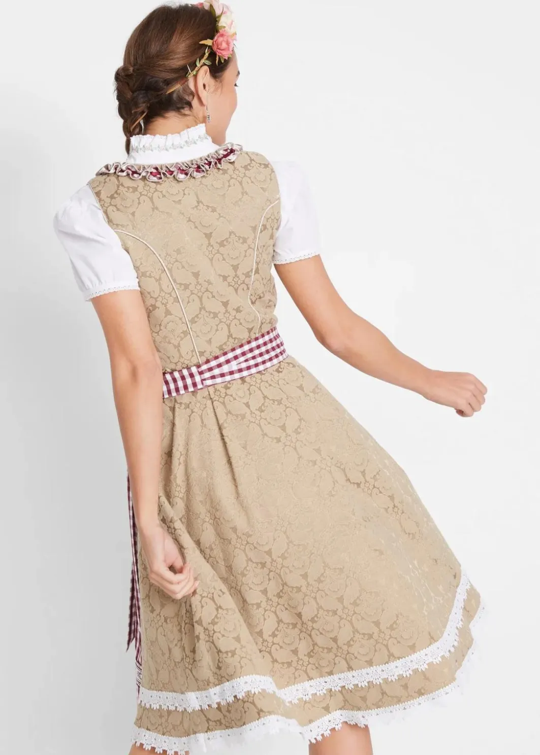 Outlet Dirndl mit Schürze, knieumspielend (2-tlg. Set) Damen Bekleidung·Pullover & Strickjacken|Kleider