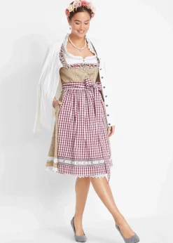 Outlet Dirndl mit Schürze, knieumspielend (2-tlg. Set) Damen Bekleidung·Pullover & Strickjacken|Kleider