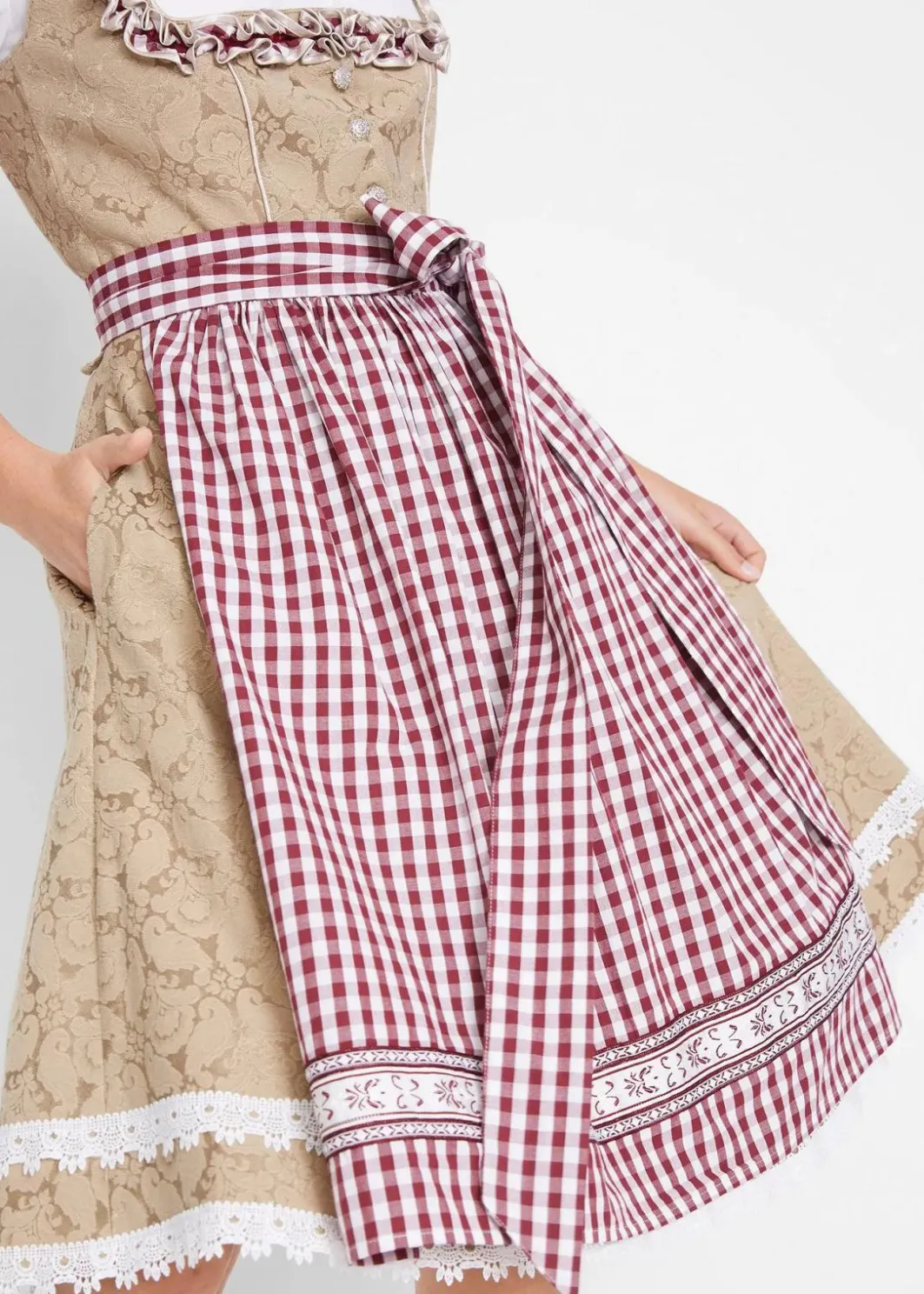 Outlet Dirndl mit Schürze, knieumspielend (2-tlg. Set) Damen Bekleidung·Pullover & Strickjacken|Kleider