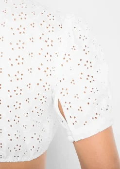 Damen bonprix Bekleidung·Jacken & Mäntel|Blusen & Tuniken|Dirndlbluse mit Lochspitze