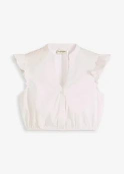 Damen bonprix Bekleidung·Jacken & Mäntel|Blusen & Tuniken|Dirndlbluse mit Stehkragen und Rüschen-Ärmel