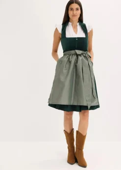 Damen bonprix Bekleidung·Jacken & Mäntel|Blusen & Tuniken|Dirndlbluse mit Stehkragen und Rüschen-Ärmel
