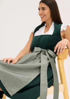 Damen bonprix Bekleidung·Jacken & Mäntel|Blusen & Tuniken|Dirndlbluse mit Stehkragen und Rüschen-Ärmel