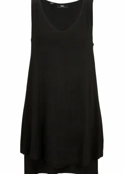 Sale Doppellagiges Long-Top aus Viskose-Mix Damen Nachhaltigere Materialien|Shirts & Tops