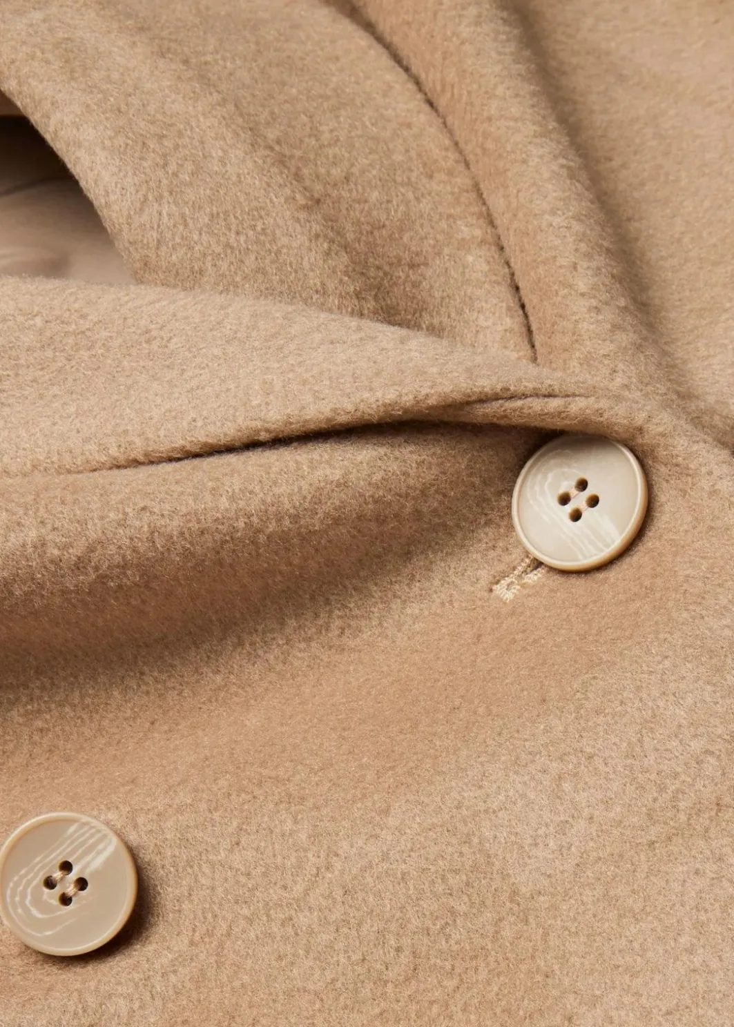 Damen bonprix Bekleidung·Hosen|Nachhaltigere Materialien|Doppelreihiger Mantel in Wolloptik