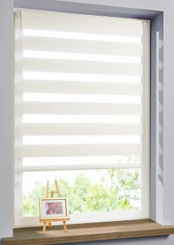 bonprix Rollos|Doppelrollo in Leinen-Optik