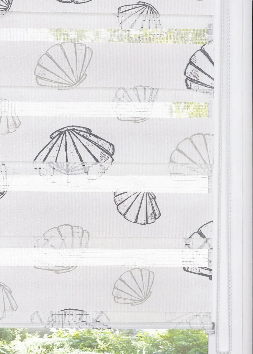 bonprix Rollos|Doppelrollo mit Muscheldruck
