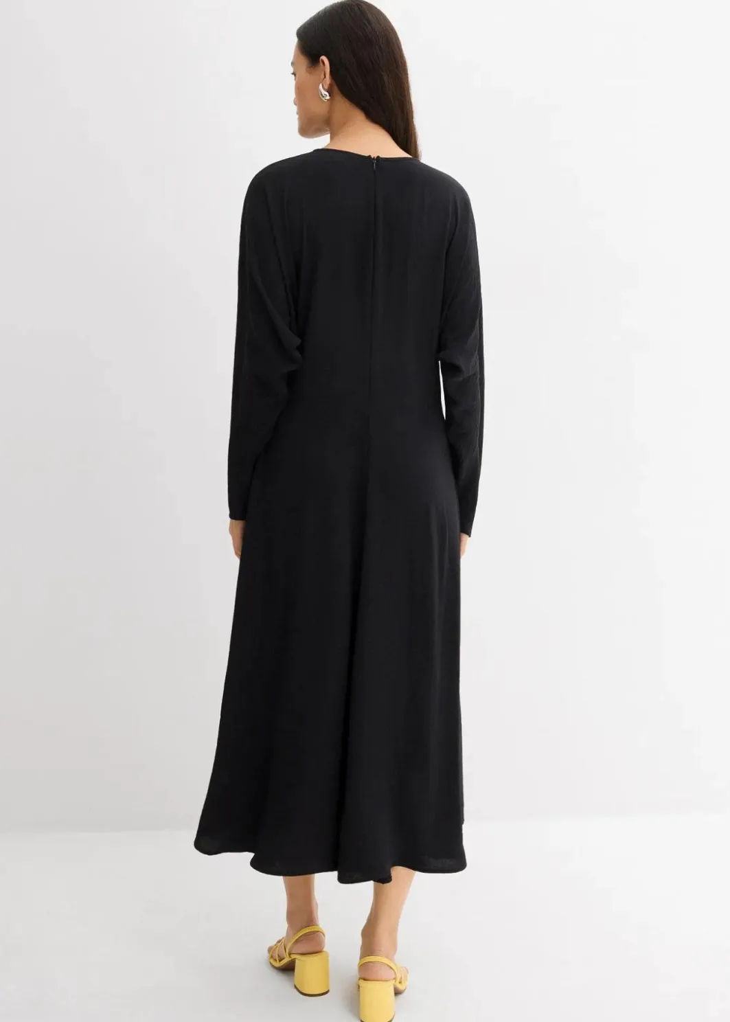 New Drapiertes Midikleid Damen Kleider|Bekleidung·Pullover & Strickjacken