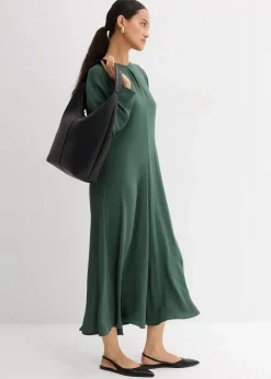 New Drapiertes Midikleid Damen Bekleidung·Pullover & Strickjacken|Kleider