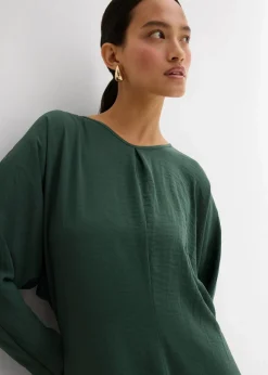 New Drapiertes Midikleid Damen Bekleidung·Pullover & Strickjacken|Kleider