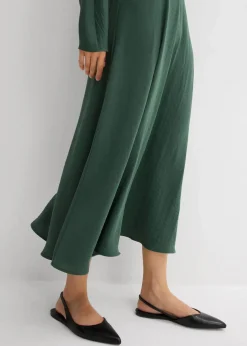 New Drapiertes Midikleid Damen Bekleidung·Pullover & Strickjacken|Kleider