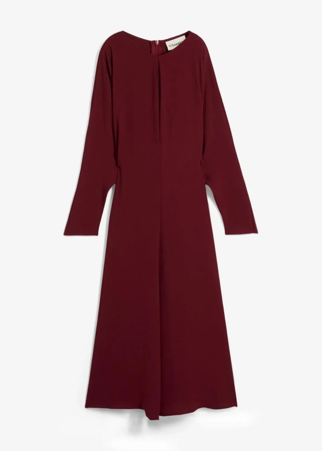 Damen bonprix Kleider|Bekleidung·Pullover & Strickjacken|Drapiertes Midikleid