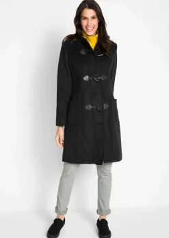 Online Dufflecoat in Wolloptik Damen Bekleidung·Hosen|Jacken & Mäntel