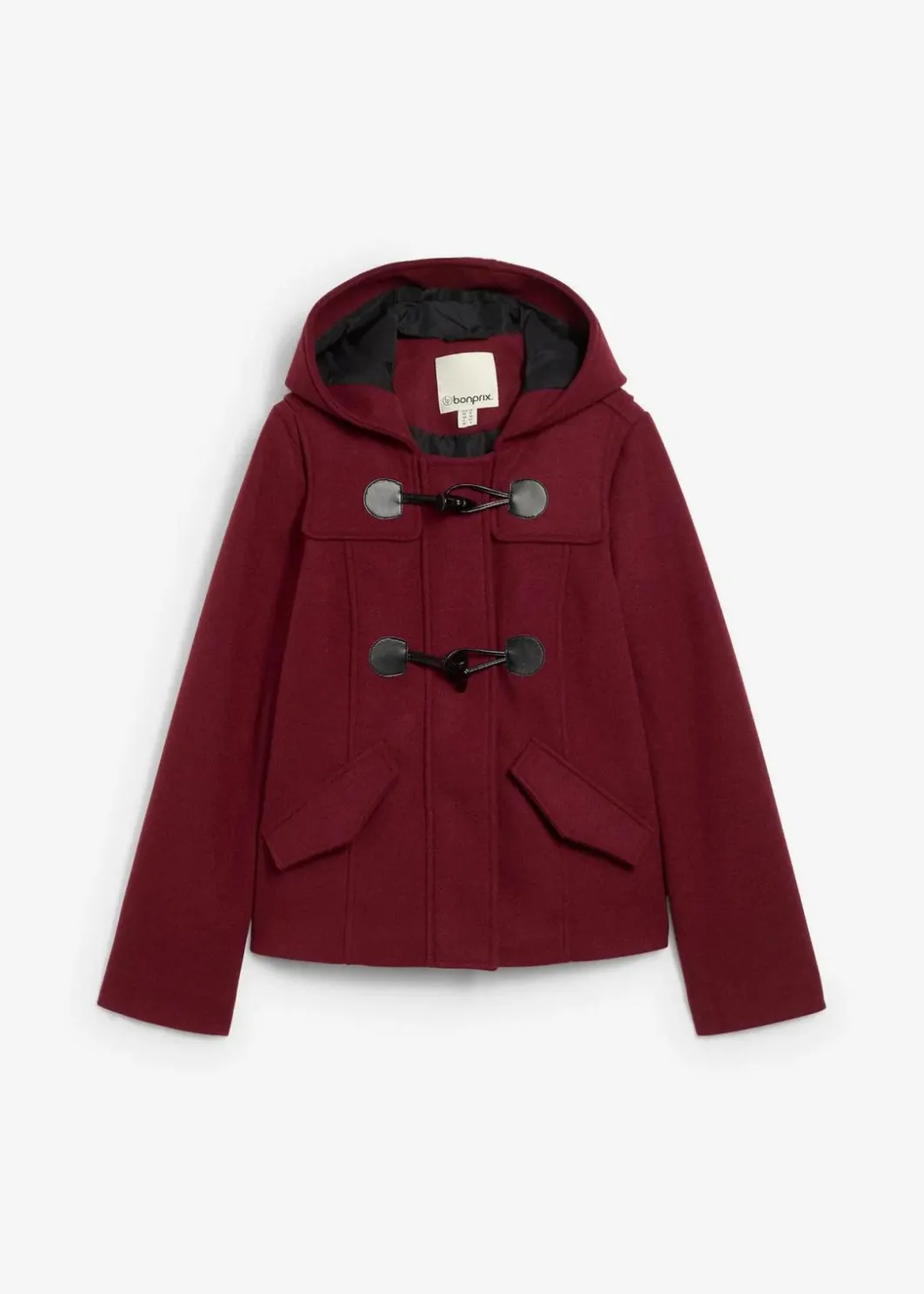 Damen bonprix Jacken & Mäntel|Bekleidung·Hosen|Duffle-Jacke, Wollimitat