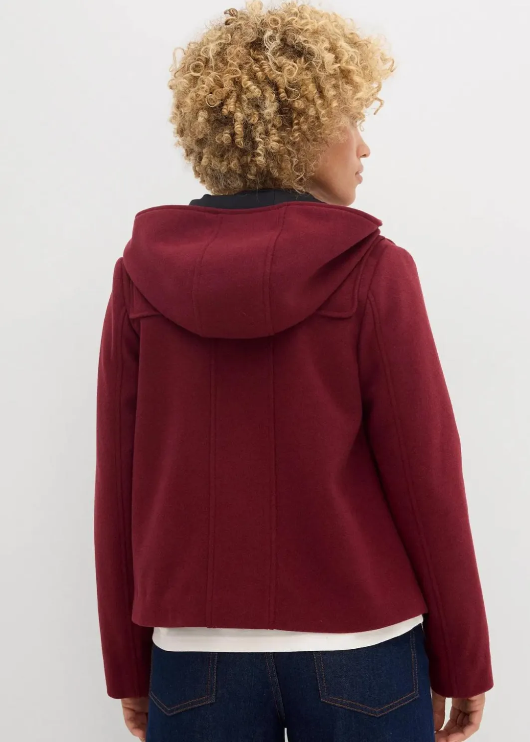 Damen bonprix Jacken & Mäntel|Bekleidung·Hosen|Duffle-Jacke, Wollimitat