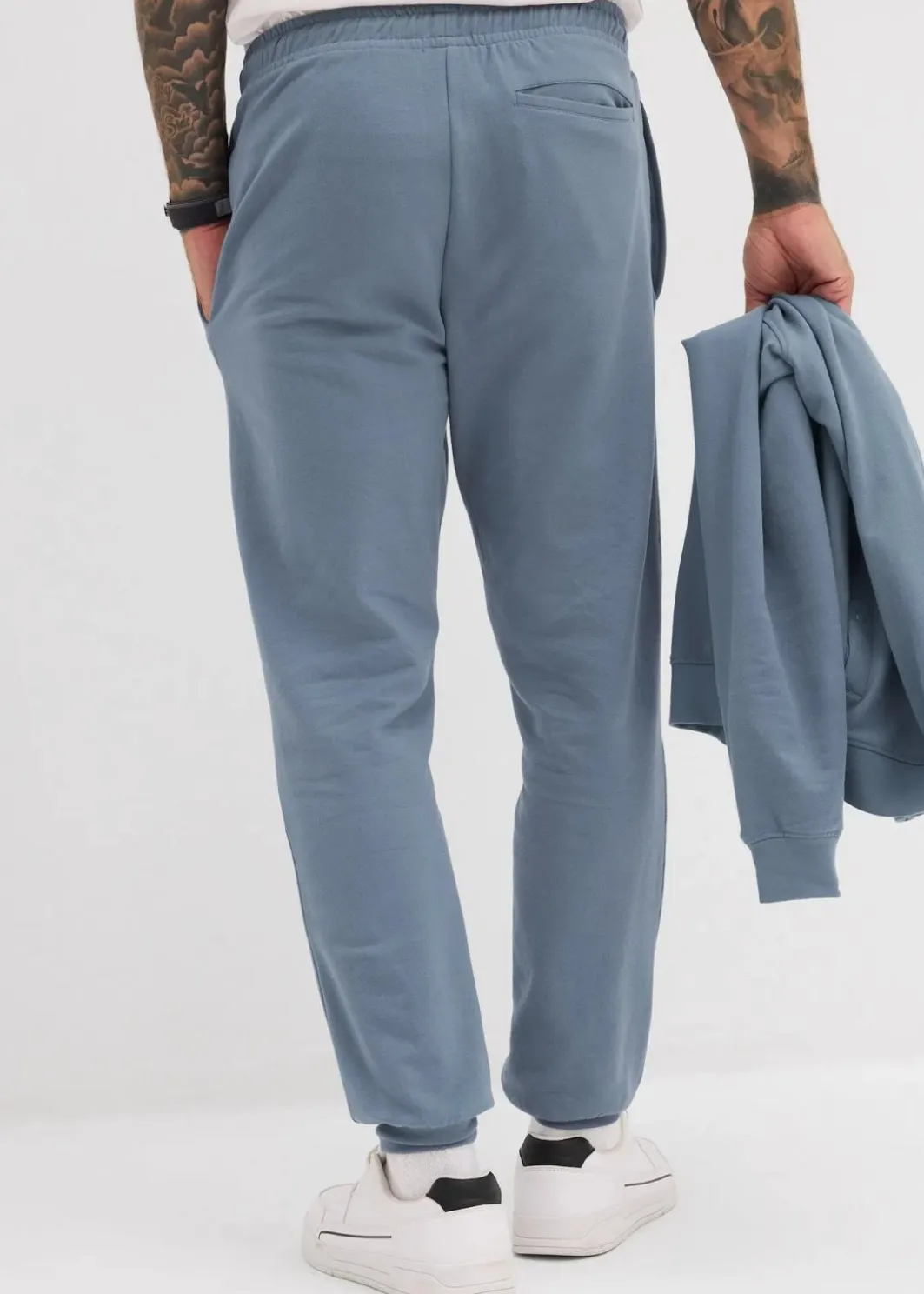 New elegante Jogginghose mit Biesen aus weichem Baumwollmix Herren Große Größen|Sportbekleidung