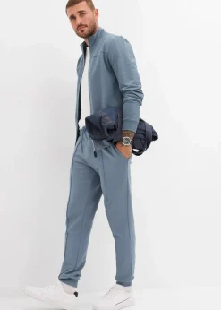 New elegante Jogginghose mit Biesen aus weichem Baumwollmix Herren Große Größen|Sportbekleidung