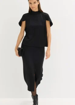 Clearance Elegante Kurzarmbluse aus glänzenden Satin Damen Bekleidung·Jacken & Mäntel|Blusen & Tuniken