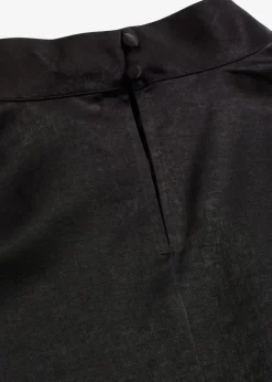 Clearance Elegante Kurzarmbluse aus glänzenden Satin Damen Bekleidung·Jacken & Mäntel|Blusen & Tuniken