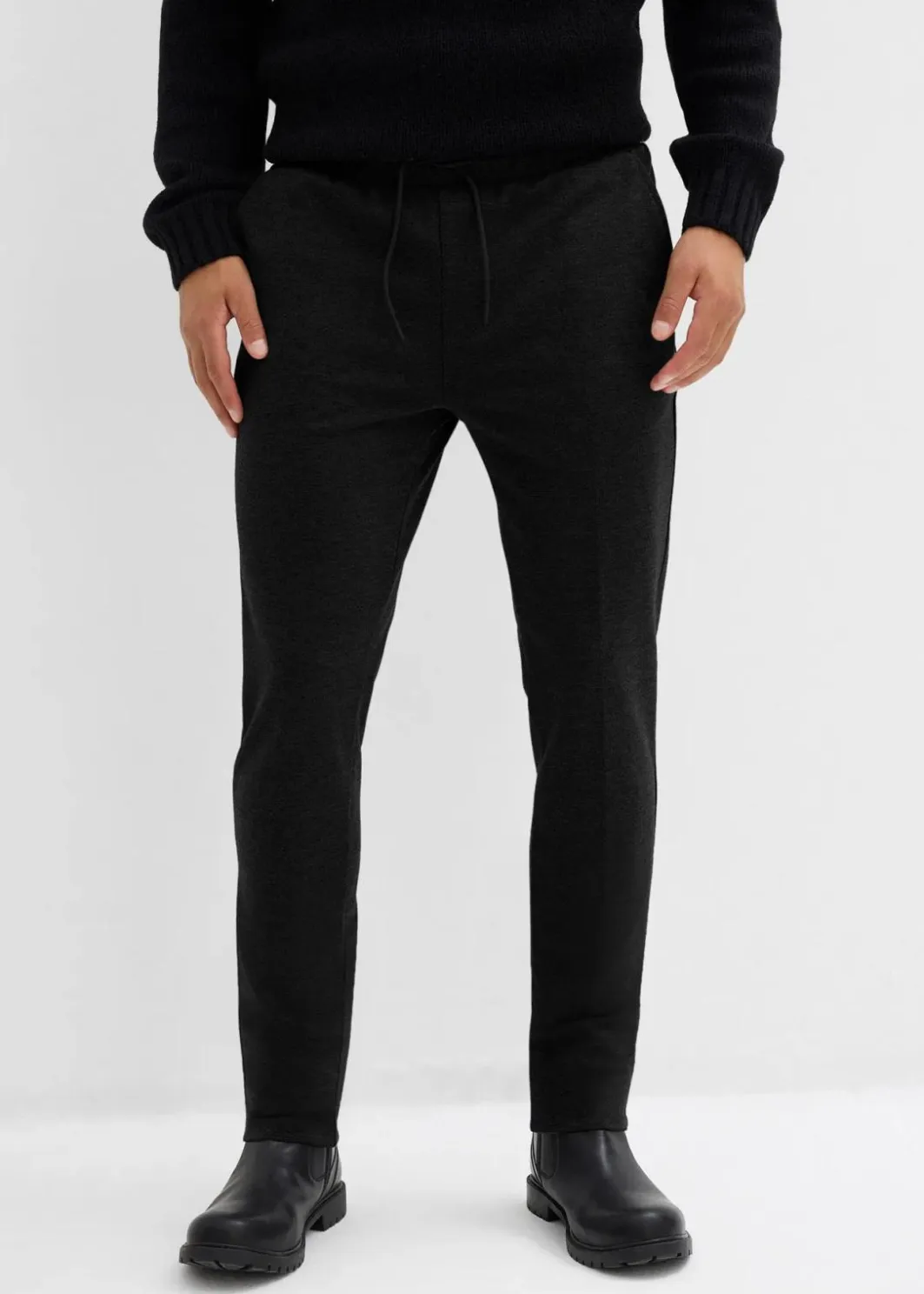 Herren bonprix Hosen|Große Größen|elegante Super-Stretchhose mit Komfortbund, Slim Fit