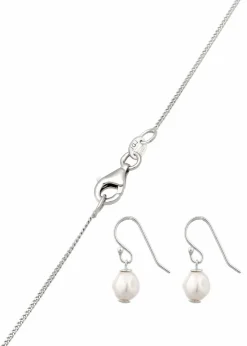Damen elli Schmuck|Schuhe & Accessoires In Spezialgrößen·Schmuck|Kette & Ohrringe aus 925er Sterling Silber (3-tlg. Schmuckset)