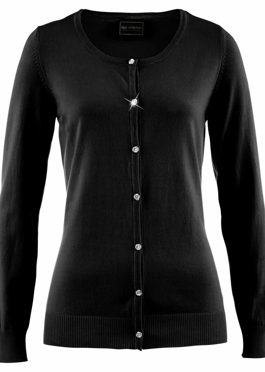 Damen bonprix Pullover & Strickjacken|Basics|Enge Feinstrickjacke