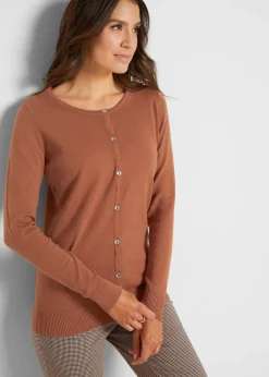 Damen bonprix Pullover & Strickjacken|Basics|Enge Feinstrickjacke