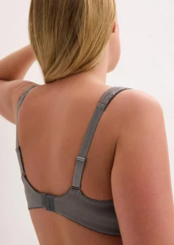 Damen bonprix Große Cups D-H|Nachhaltigere Materialien|Entlastungs-BH ohne Bügel mit gepolsterten Trägern (2er Pack)
