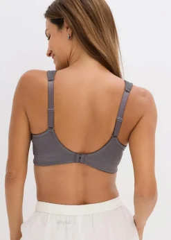 Damen bonprix Wäsche·Große Cups D-H|Wäsche·Bhs|Entlastungs-BH ohne Bügel mit gepolsterten Trägern