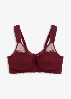 Damen bonprix Große Cups D-H|Nachhaltigere Materialien|Entlastungs-BH ohne Bügel mit gepolsterten Trägern