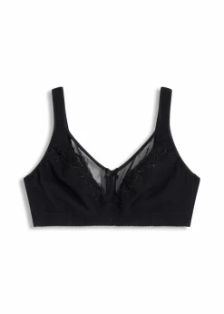 Damen bonprix Wäsche·Baumwollunterwäsche|Wäsche·Große Cups D-H|Entlastungs-BH ohne Bügel mit komfortabler Baumwolle