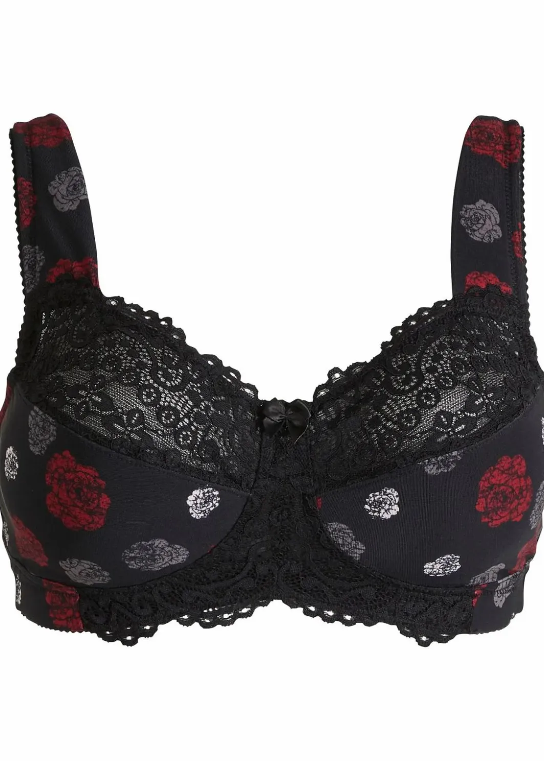 Damen bonprix Wäsche·Große Cups D-H|Wäsche·Bhs|Entlastungs-BH ohne Bügel mit gepolsterten Trägern