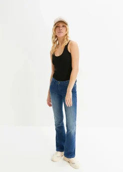 Damen bonprix Nachhaltigere Materialien|Shirts & Tops|2er-Pack Ripp-Tanktop