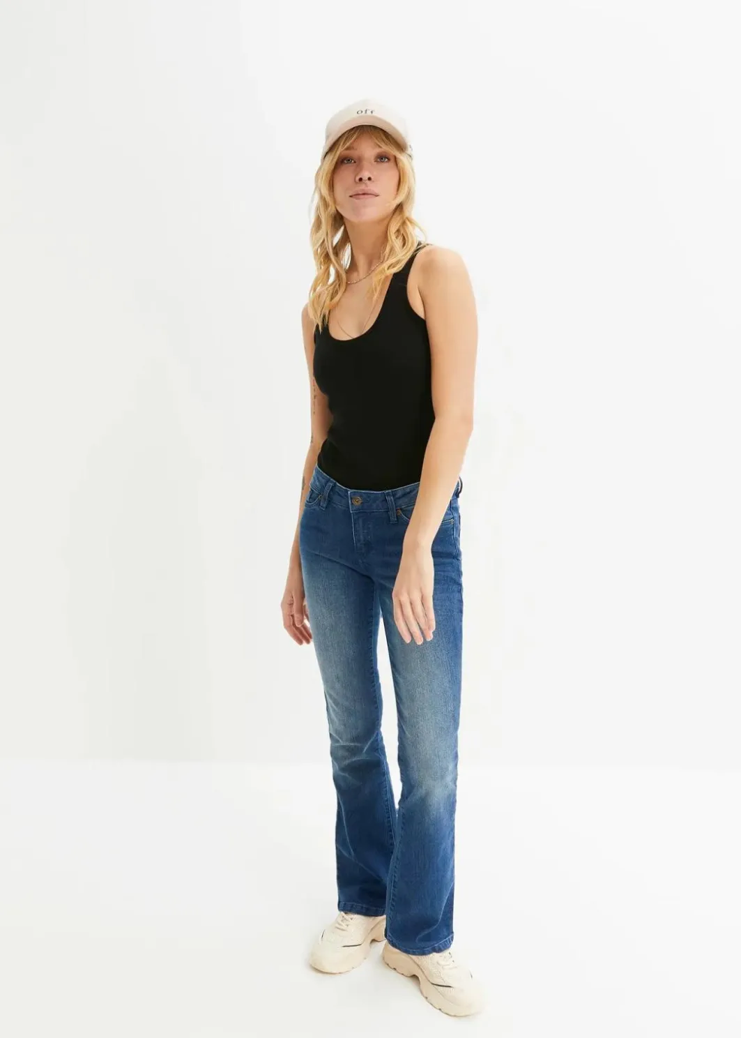 Damen bonprix Nachhaltigere Materialien|Shirts & Tops|2er-Pack Ripp-Tanktop