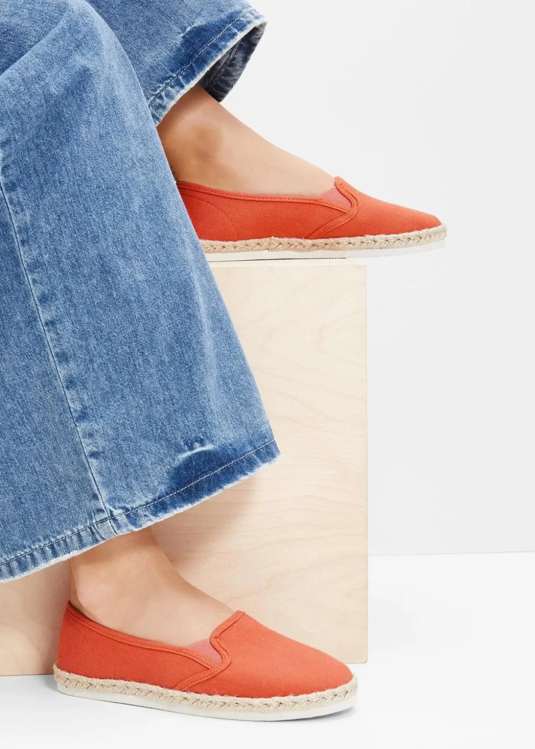 Sale Espadrilles in Bast-Optik Damen Schuhe & Accessoires In Spezialgrößen·Schuhe In Übergröße|Schuhe & Accessoires In Spezialgrößen·Elastischer Schaft