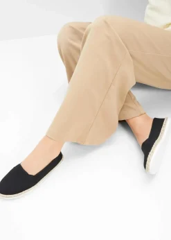 Clearance Espadrilles in Bast-Optik Damen Strandmode|Slipper & Halbschuhe