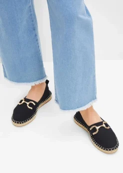 Damen bonprix Strandmode|Slipper & Halbschuhe|Espadrilles mit Schnalle