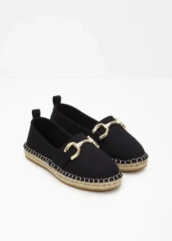Damen bonprix Strandmode|Slipper & Halbschuhe|Espadrilles mit Schnalle