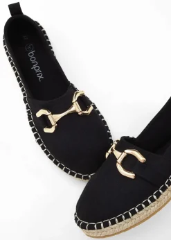 Damen bonprix Strandmode|Slipper & Halbschuhe|Espadrilles mit Schnalle