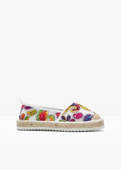 Hot Espadrilles mit Stickerei Damen Slipper & Halbschuhe|Sommerschuhe