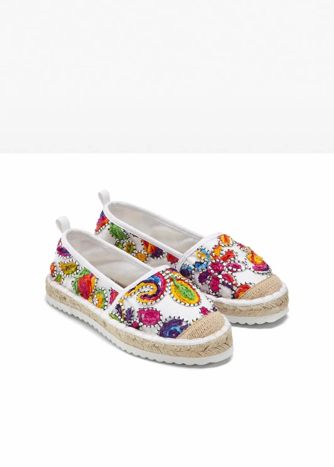 Hot Espadrilles mit Stickerei Damen Slipper & Halbschuhe|Sommerschuhe