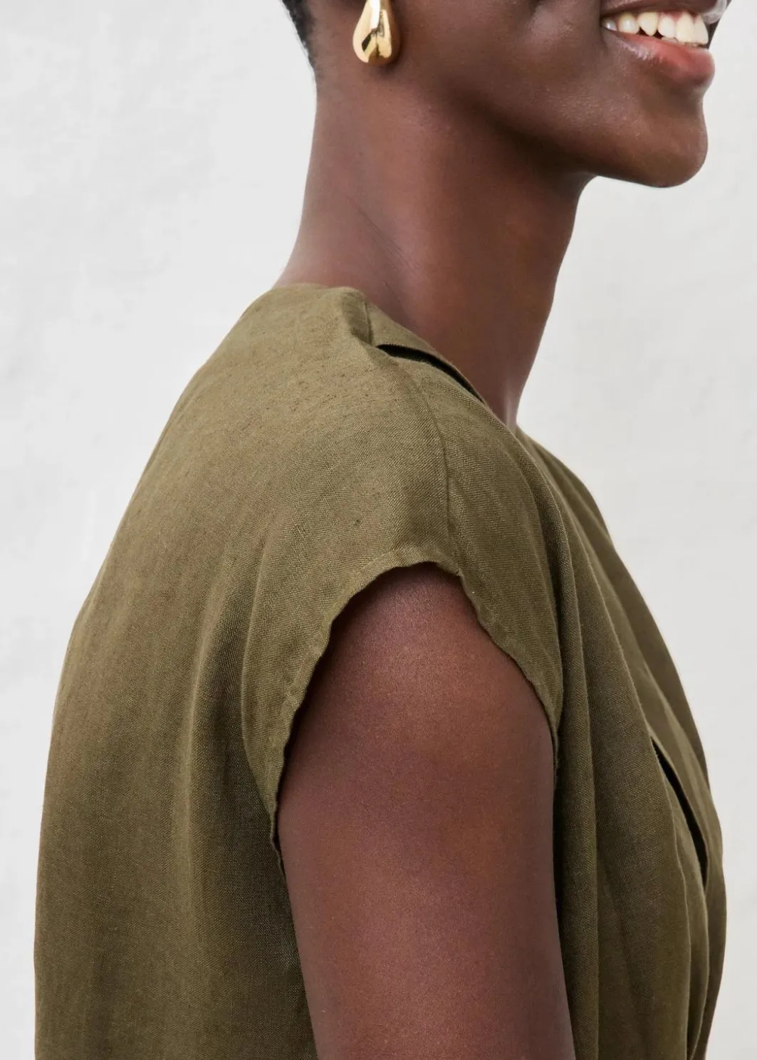 Hot Etuikleid aus reinem Leinen Damen Bekleidung·Pullover & Strickjacken|Kleider
