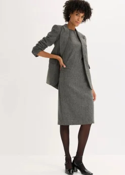 Damen bonprix Bekleidung·Pullover & Strickjacken|Kleider|Etuikleid in Tweedoptik
