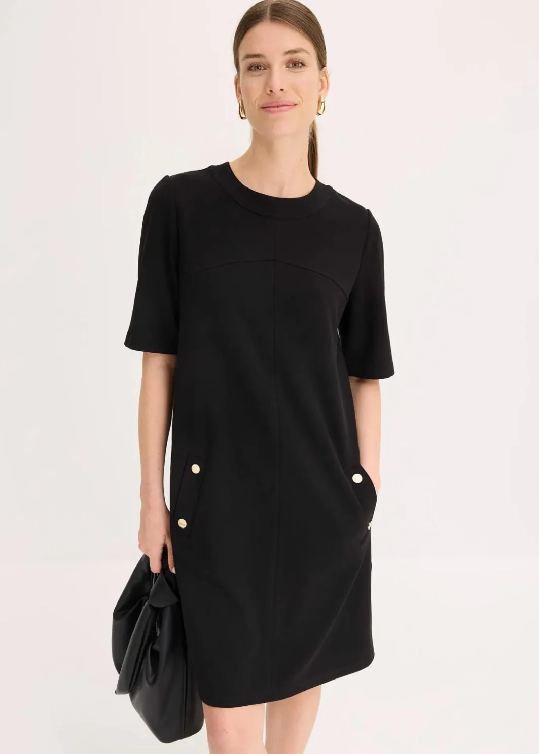Damen bonprix Kleider|Bekleidung·Pullover & Strickjacken|Etuikleid mit Elasthan