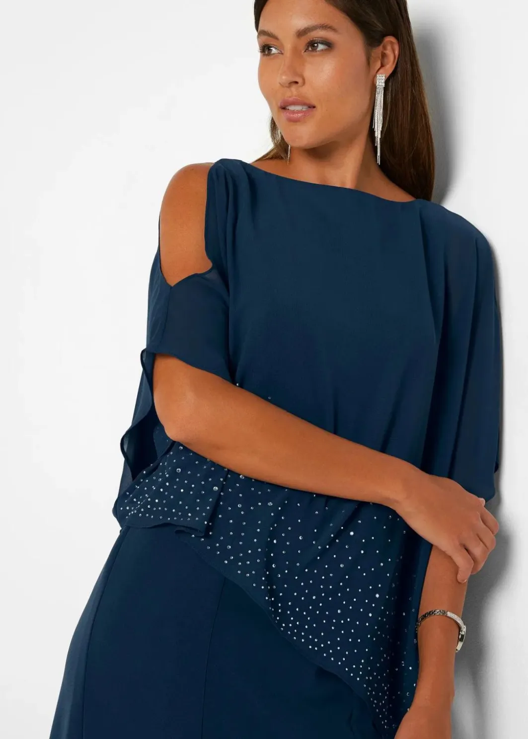 Clearance Etuikleid mit Glitzersteinen Damen Festliche Mode|Kleider
