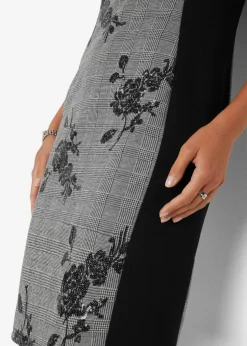 Damen bonprix Bekleidung·Pullover & Strickjacken|Kleider|Etuikleid mit Paillettenstickerei