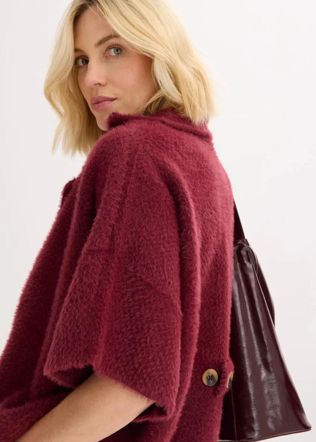 Damen bonprix Bekleidung·Umstandsmode|Strickmode|Federgarn Strickjacke