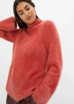 Damen bonprix Bekleidung·Umstandsmode|Pullover & Strickjacken|Federgarn-Pullover mit weiten Ärmeln, Boxy-Fit